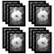 Americanflat Gallery Wall Picture Frames - Set of 12 - Picture Frame Set for Wall Collage - Plexiglass Cover - Hanging Hardware - Includes Easel - Black
